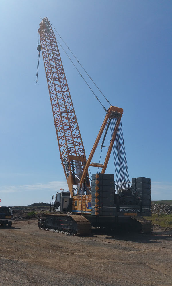 Crane Accuracy using Topcon