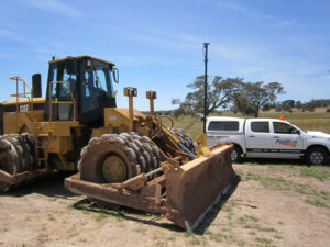 compactor with Topcon machine control