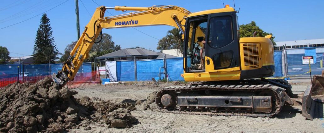 combined excavations using iDig Machine guidance