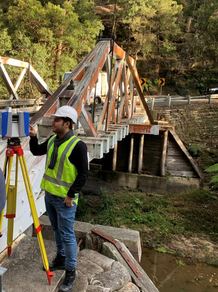 Western Sydney University using 3d laser scanner