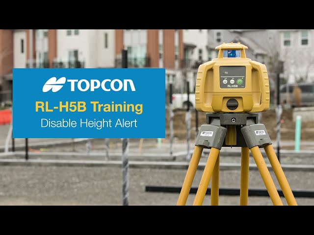 Disable Height Alert Topcon RL-H5B | Aptella